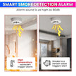 WiFi Smart Smoke Detector with App Alerts, 80dB Alarm & Temp/Humidity Monitor
