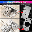 amiciTools Hinge Repair Plate Kit | Stainless Steel (SS202) Door Hinge Reinforcement | Fix Loose Cabinet Hinges Quickly