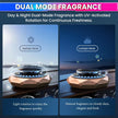 Rotating Car Air Freshener with Natural Walnut Body, Solar Powered Aromatherapy Diffuser