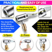 Universal Air Pump Nozzle for Inflator, Clip Valve for Inflation and Deflation| No Leakage Replacement