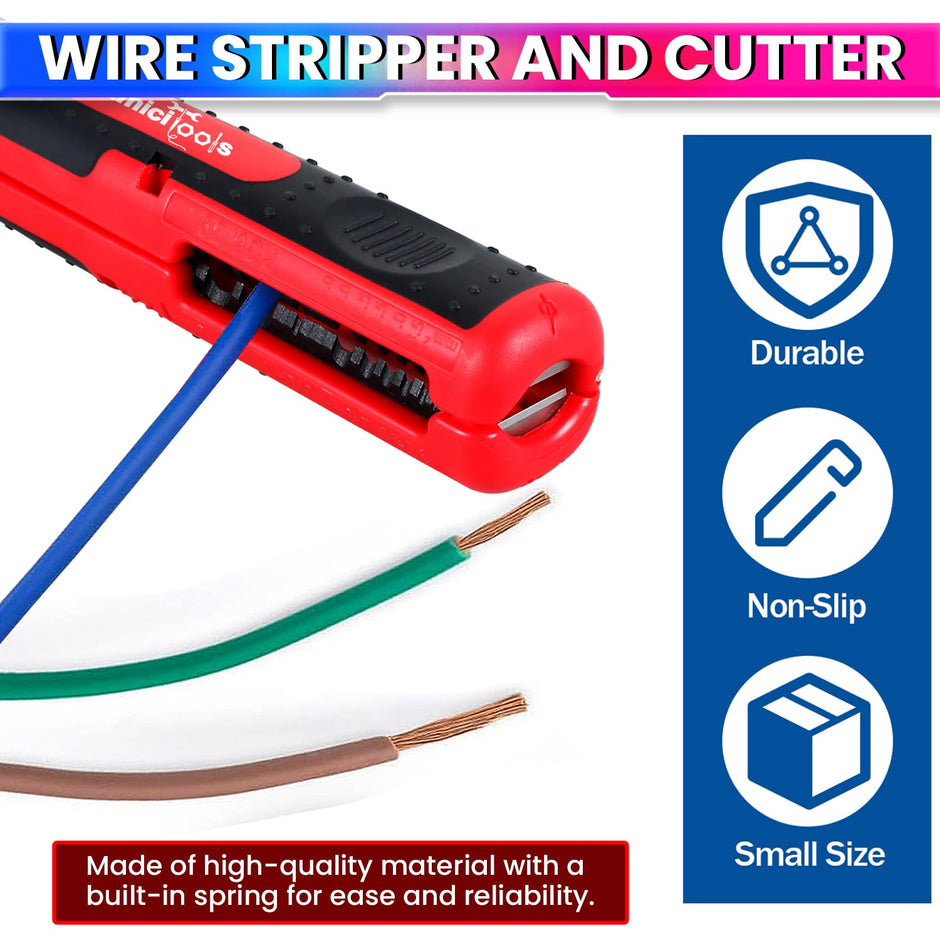 Electric Wire Stripper,Professional Wire Stripping Tool with Ergonomic Grip for Clean amiciKart c0tmiz-hs.myshopify.com