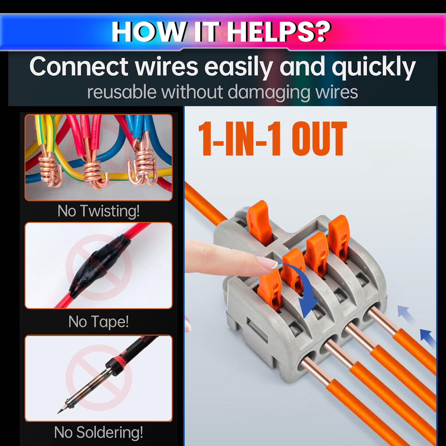 Fast Wire Clip Connector – Quick Disconnect, Tool-Free Installation amiciKart c0tmiz-hs.myshopify.com