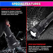 XHP90 Rechargeable LED Torch Light – 4000 Lumens Flashlight with COB Work Light, 7 Modes & Power Bank