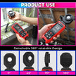 Dual-Power Luxmeter – 200K Lux Light Meter with 360° Rotating Sensor & Alarm