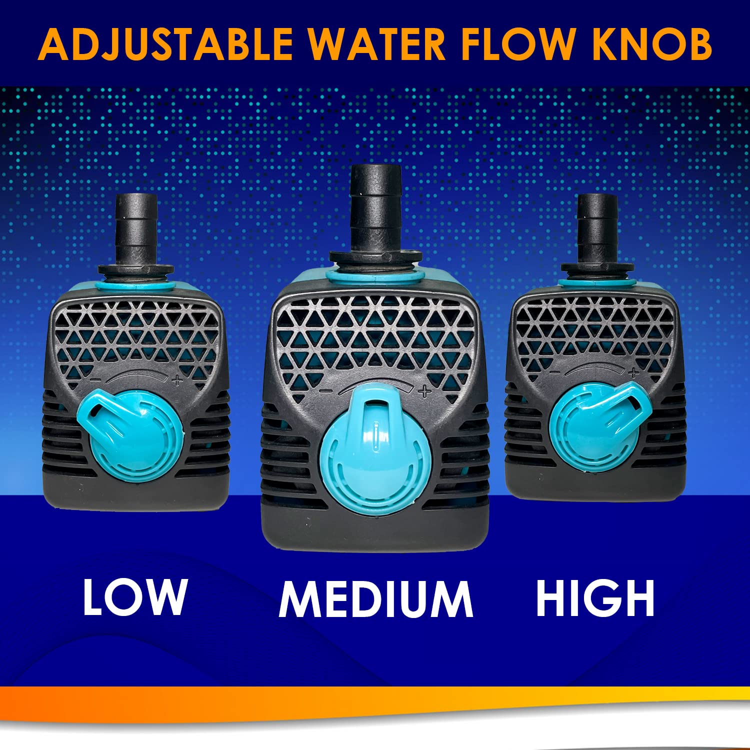 Submersible Water Pump (18W-Adjustable Flow)
