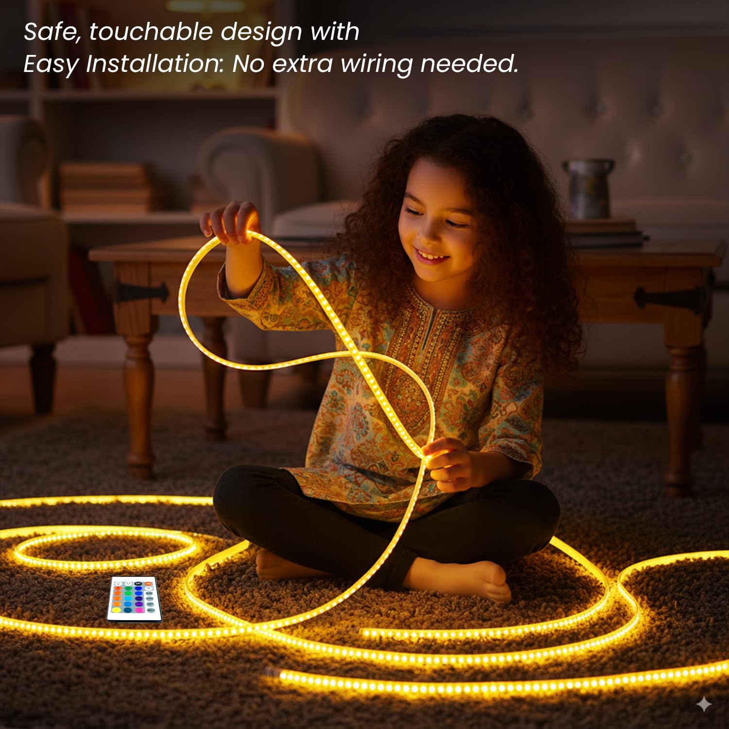 15M RGB Waterproof LED Rope Light with 60 LEDs/m | Flexible Indoor & Outdoor Decoration