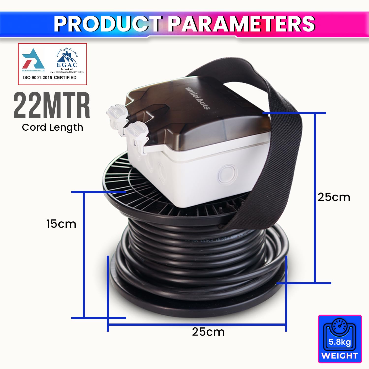 EV Charging Extension Board Digital Energy Meter with Waterproof & ON/Off Switch for Outdoor EV Charging Solution
