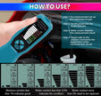 amiciAuto Brake Fluid Tester, Brake Diagnostic Tool Oil Moisture Analyzer for DOT3/DOT4/DOT5.1 Type Brake Fluid with Alarm Function and 4 AAA Battery