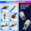 RJ45 CAT7 Reusable Ethernet Termination Plug Compatible with 22-23AWG, 6.0–8.0mm OD Tool-Free Design amiciKart c0tmiz-hs.myshopify.com