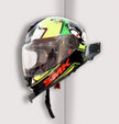 Motorcycle Helmet Stand, Wall Mounted Mild Steel Powder Coated Helmet Holder amiciKart c0tmiz-hs.myshopify.com