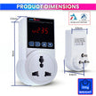 Socket Voltage Protector 10A Load Capacity with 6A Plug Over & Under Voltage Protection with LED Display