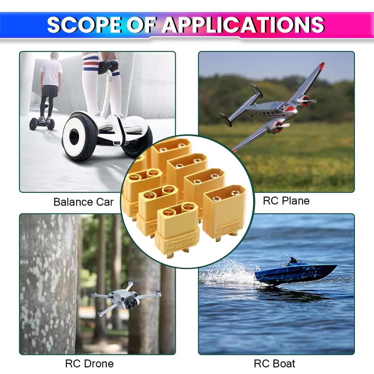 Male & Female Plug Bullet Welding Terminal | Durable Connectors for RC Models, DIY Electronics, etc amiciKart c0tmiz-hs.myshopify.com