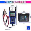Car Battery Analyzer, 100~2000 CCA Battery Auto Cranking and Charging State Tester, 12/24V Battery Health Test amiciKart