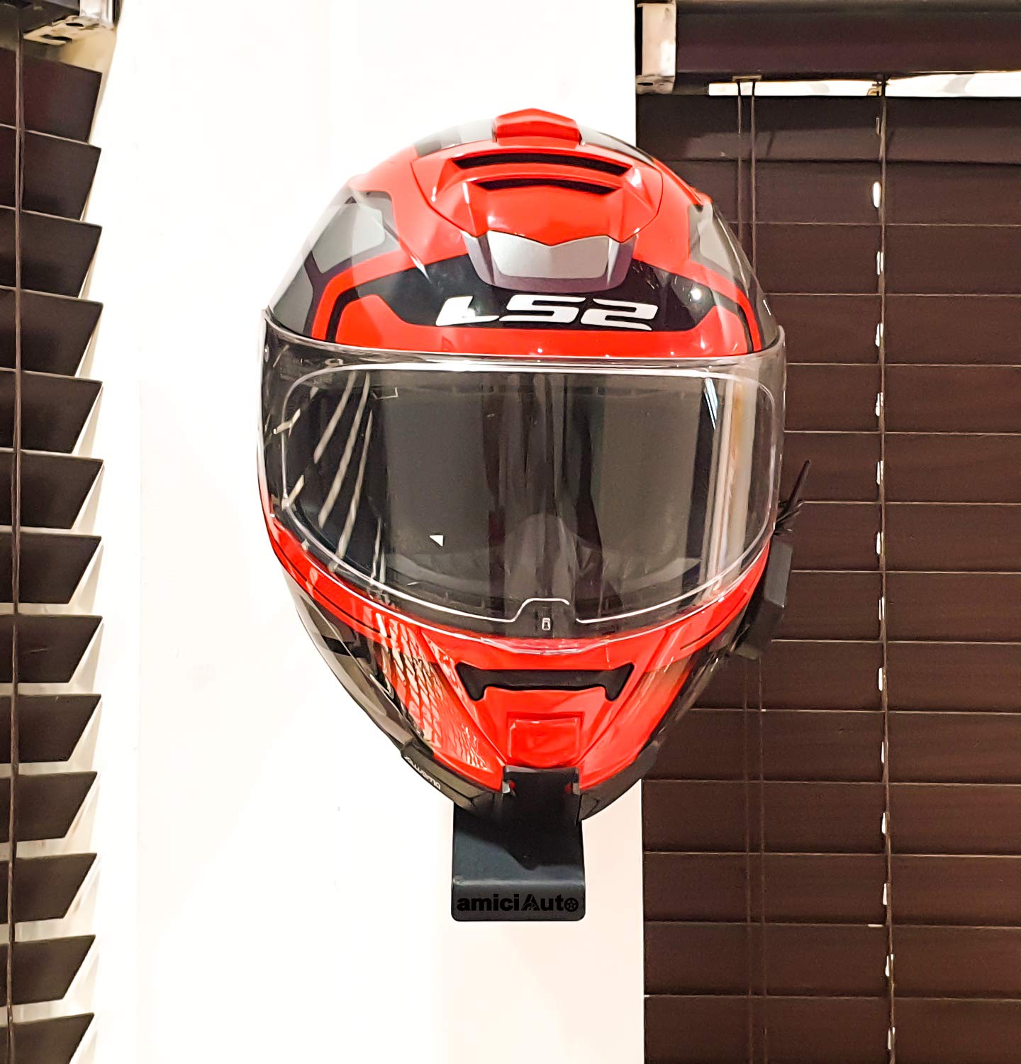 Motorcycle Helmet Stand, Wall Mounted Mild Steel Powder Coated Helmet Holder amiciKart c0tmiz-hs.myshopify.com