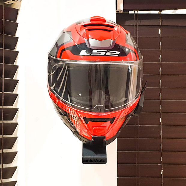Motorcycle Helmet Stand, Wall Mounted Mild Steel Powder Coated Helmet Holder amiciKart c0tmiz-hs.myshopify.com