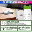WiFi Gateway Hub Gen2 – 2.4GHz with 853ft Range | Supports 39 Devices | App Controlled | RainPoint