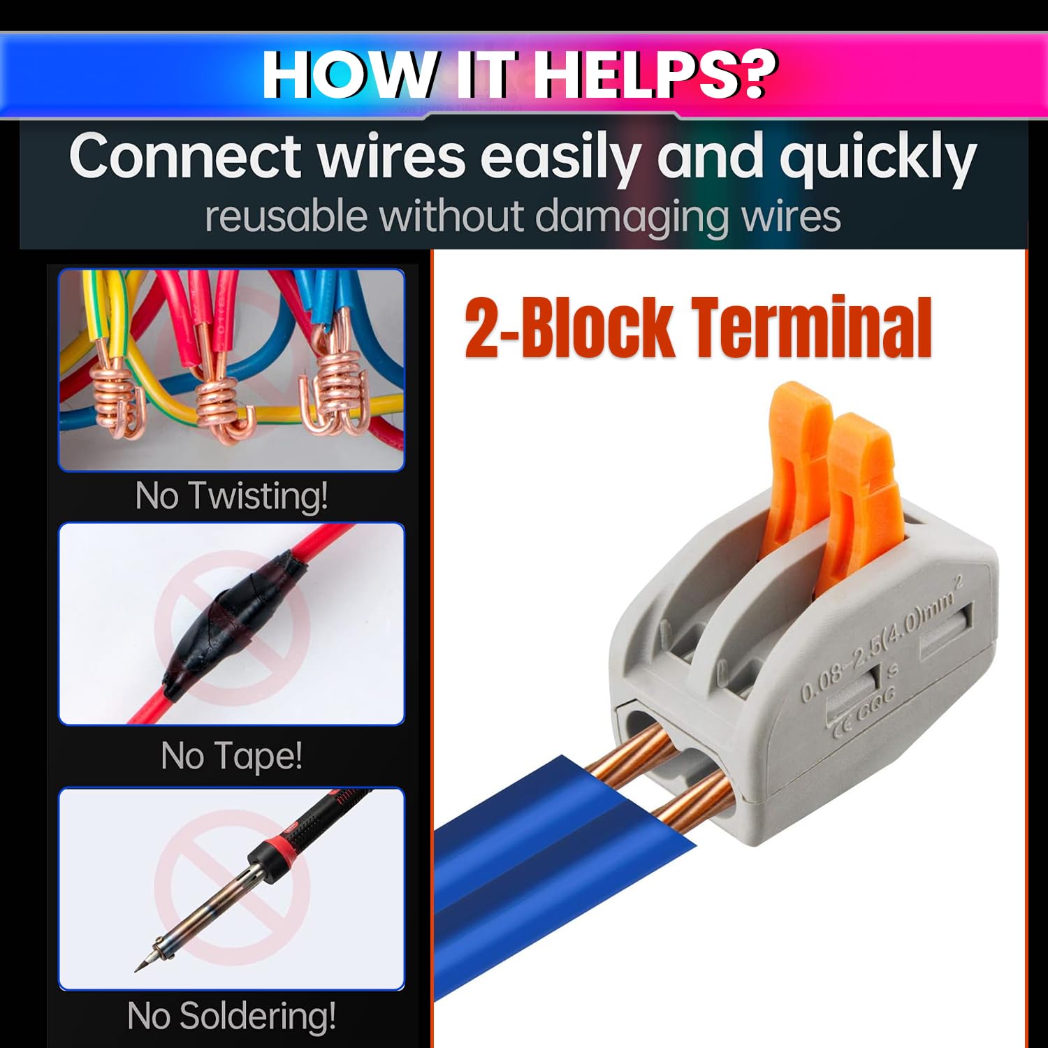 Fast Wire Clip Connector – Quick Disconnect, Tool-Free Installation amiciKart c0tmiz-hs.myshopify.com