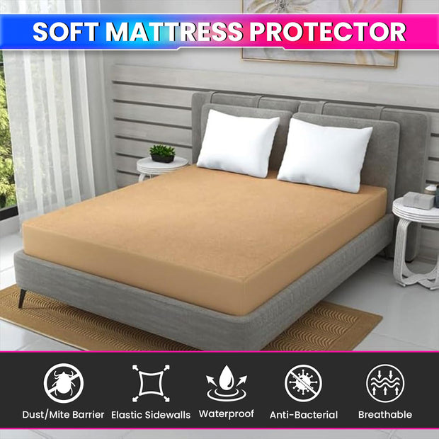 100% Waterproof Terry Cloth Mattress Protector amiciKart c0tmiz-hs.myshopify.com