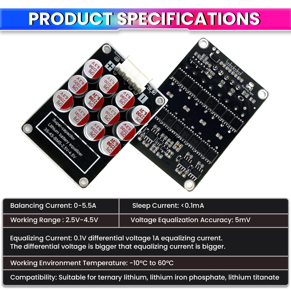 4S Active Balancer – 5.5A Equalizer Board for LiFePO4/Li-ion/LTO, 5mV Accuracy amiciKart c0tmiz-hs.myshopify.com