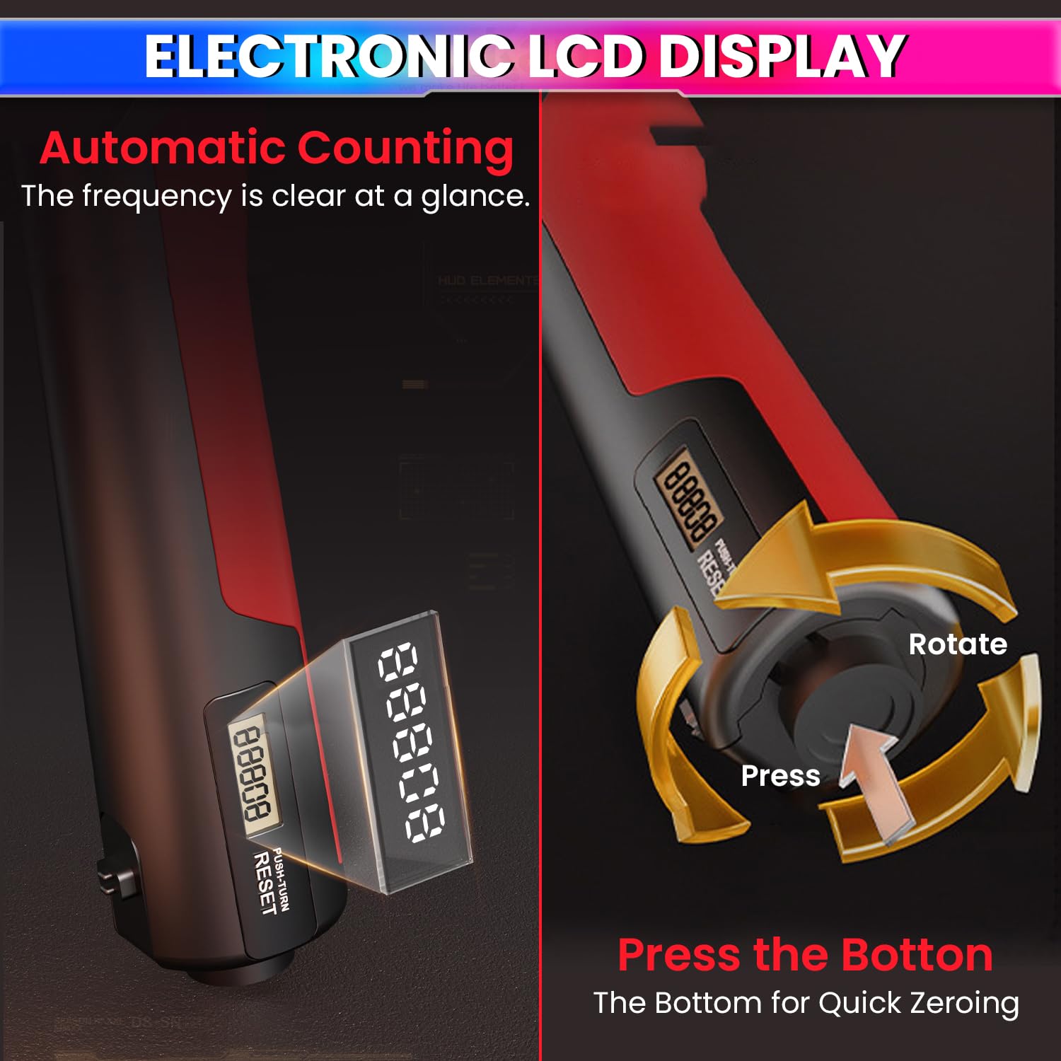 Adjustable Hand-Grip Exerciser,Digital LCD Counter,4mm Carbon Steel Spring, 5~100Kg amiciKart c0tmiz-hs.myshopify.com