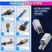RJ45 CAT7 Reusable Ethernet Termination Plug Compatible with 22-23AWG, 6.0–8.0mm OD Tool-Free Design amiciKart c0tmiz-hs.myshopify.com