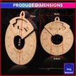 amiciSound Circle of Fifth Wheel for Music Theory Reference, Wooden Melody Tool for Song-Writer Musician
