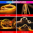 Warm White Waterproof LED Rope Light for Home, Garden, Events & Décor Flexible Decorative Strip Light 18M amiciKart c0tmiz-hs.myshopify.com