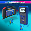 Digital Manometer, Dual-Port Air Pressure Meter with 12 Units for HVAC/Gas Testing amiciKart
