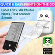 Mini Thermal Printer, Inkless Rechargeable Printer with WalkPrint Mobile App Connectivity amiciKart c0tmiz-hs.myshopify.com