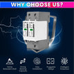 DC SPD Surge Protective Device 20KA 40KA Voltage Protector for Solar PV Systems