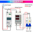 amiciSmart Automatic Over/Under Voltage & Over Load Protection with Auto Re-Connect LED Display Din-Rail Mounted Single Phase 220V, 63A(13.8kW)