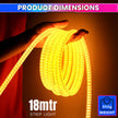 Warm White Waterproof LED Rope Light for Home, Garden, Events & Décor Flexible Decorative Strip Light 18M amiciKart c0tmiz-hs.myshopify.com