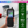 Nuclear Radiation Detector Handheld Geiger Counter with LCD Display, Real-Time Monitoring, Built-in Alarm & Rechargeable Battery