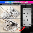 Hinge Repair Plate|Stainless Steel (SS202) Door Hinges|8 Pcs of Hinge Base Repair Plate with Screws amiciKart c0tmiz-hs.myshopify.com