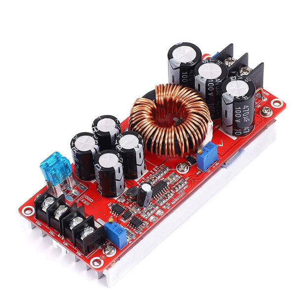 1200W DC to DC Converter, 20A Step-Up Boost Converter 8~60V to 12~80V Adjustable Power Supply