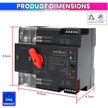 125A Dual Power Automatic Transfer Switch – Auto/Manual Mode, 8ms Response, 220V AC Changeover Switch