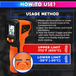 Infrared Thermometer for Industrial Use, -50°C to 600°C Laser Temperature Gun with Fast Measurement amiciKart