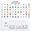 Switch Board Stickers – 42 Designs with 442 Icons, Water-Resistant Self-Adhesive Labels