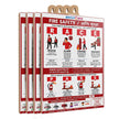 Fire Safety Instruction Sign Board for Home & Office English & Hindi Fire Safety Guide Pack of 4
