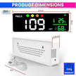 3-in-1 PM2.5 Air Quality Monitor – Indoor Sensor with Temp & Humidity, Visual Air Feedback