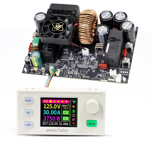XY12530S CNC DC Adjustable Power Supply Module 3750W 125V 30A with Color LCD Display