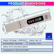 Digital TDS Meter Pen – 9999PPM Water Quality Tester with Temp Display for RO, Aquarium, Hydroponics