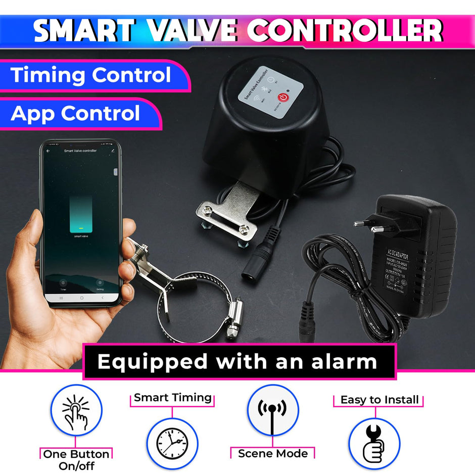 Smart Automatic Valve Operator | 230VAC, 1.6MPa | Gas/Water Control via SmartLife App amiciKart c0tmiz-hs.myshopify.com
