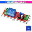 NE555 Timer Switch Module 12V DC – Adjustable Delay Relay Board 0–10s with Potentiometer & LEDs amiciKart c0tmiz-hs.myshopify.com