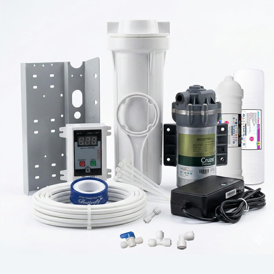 Fogger Kit with 20 Nozzles & 20m Pipe, Booster Pump 100GPD , Outdoor Misting System