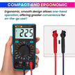 M1 Digital Multimeter – 600V AC/DC, Current, Resistance, Diode, hFE Test, Data Hold, Backlit amiciKart