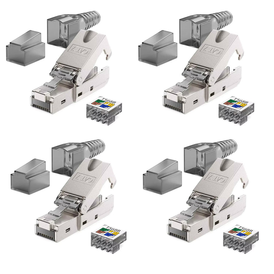 RJ45 CAT7 Reusable Ethernet Termination Plug Compatible with 22-23AWG, 6.0–8.0mm OD Tool-Free Design amiciKart c0tmiz-hs.myshopify.com