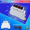 3-in-1 Ammeter | AC 80–500V 100A Current Tester | LED Display | 35mm DIN Rail