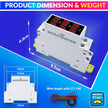 Ac 80~500V  Mini Current Tester With Led Display 35Mm Din Rail Mounted