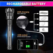 XHP90 Rechargeable LED Torch Light – 4000 Lumens Flashlight with COB Work Light, 7 Modes & Power Bank